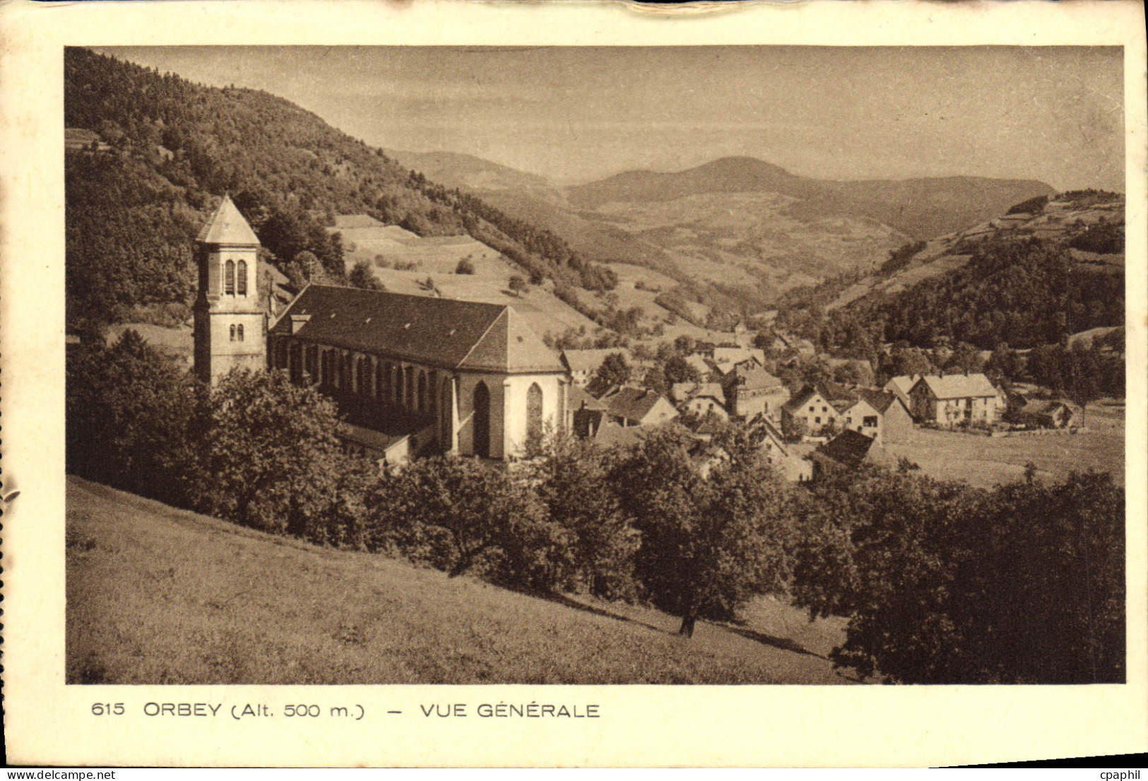 CPA Orbey Vue generale