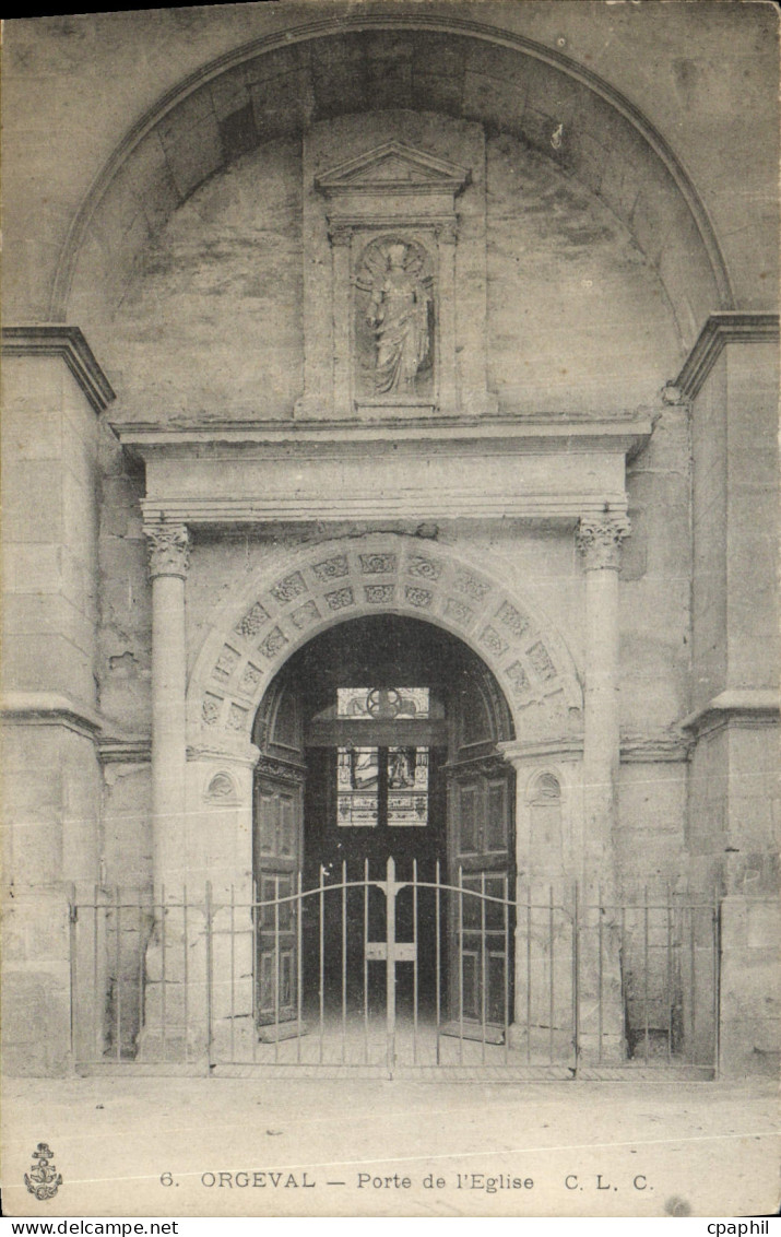 CPA Orgeval Porte de l'Eglise