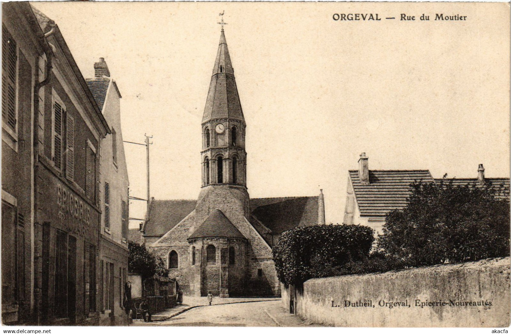 CPA Orgeval Rue du Moutier (1424025)