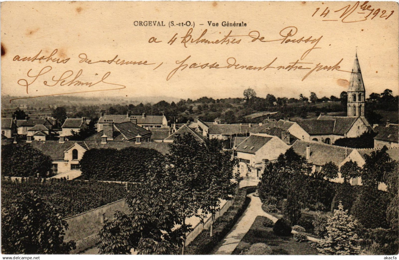 CPA Orgeval vue generale (1460168)