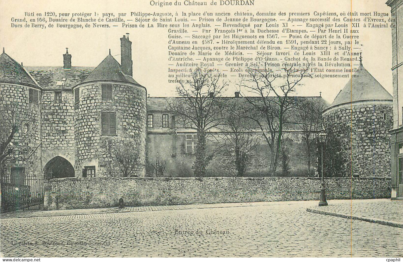CPA Origine du Chateau de Dourdan