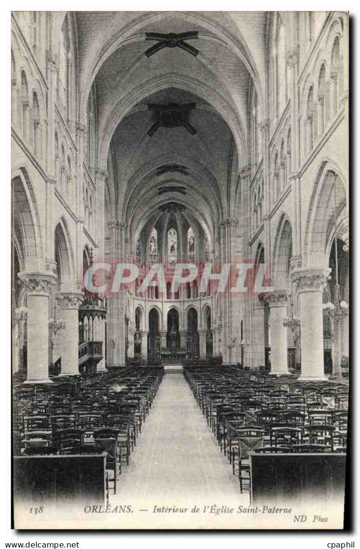 CPA Orleans Interieur de l'Eglise Saint Paterne