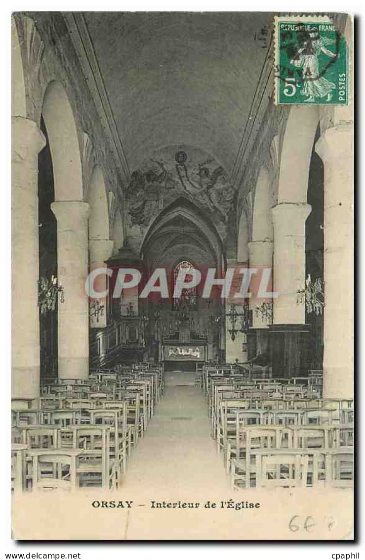 CPA Orsay Interieur de l'Eglise