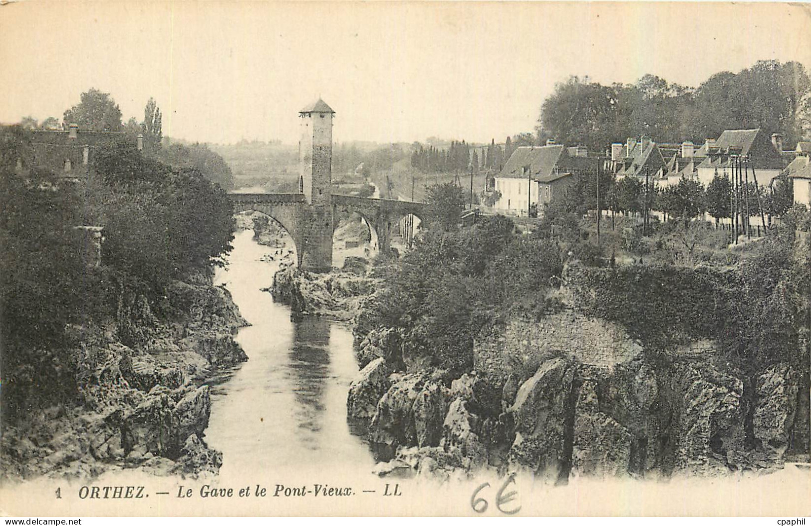 CPA Orthez le Gave et le Pont Vieux