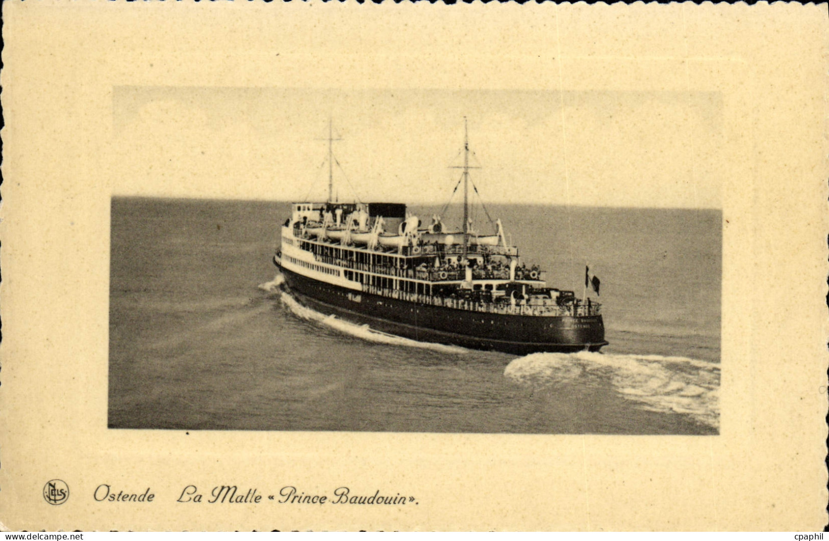 CPA Ostende La Malle Prince Baudouin Bateau