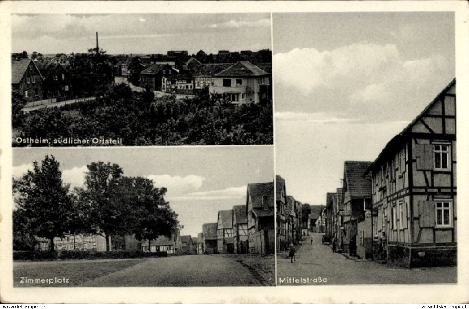CPA Ostheim Nidderau in Hessen, südlicher Ortsteil, Zimmerplatz, Mittelstraße