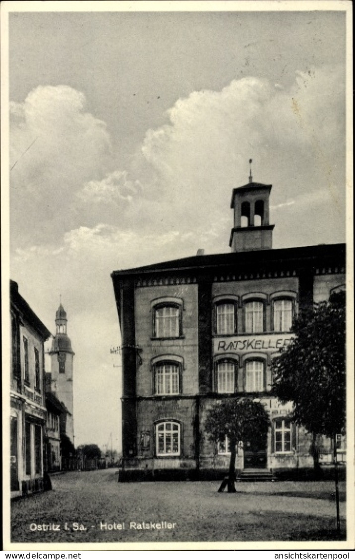 CPA Ostritz in der Oberlausitz, Hotel Ratskeller