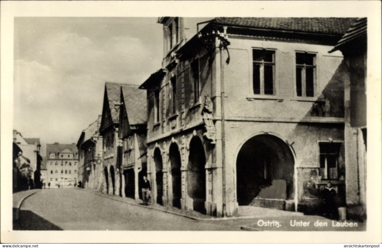 CPA Ostritz in der Oberlausitz, Unter den Lauben