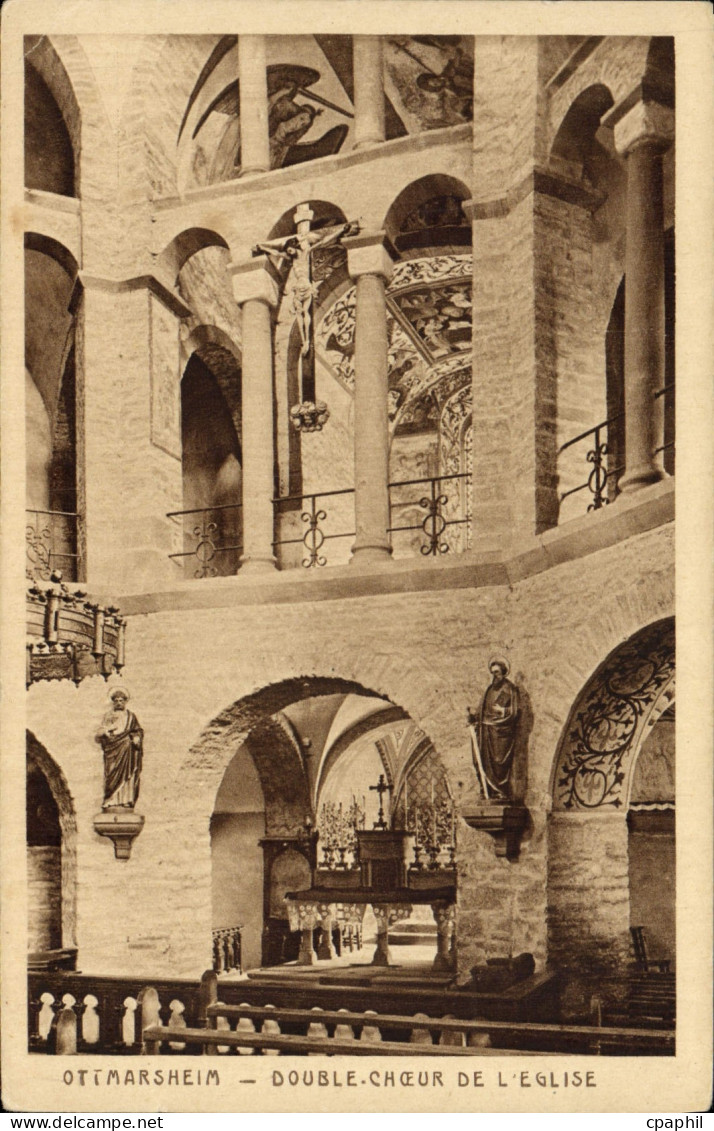 CPA Ottmarsheim Double Cheour De L'Eglise