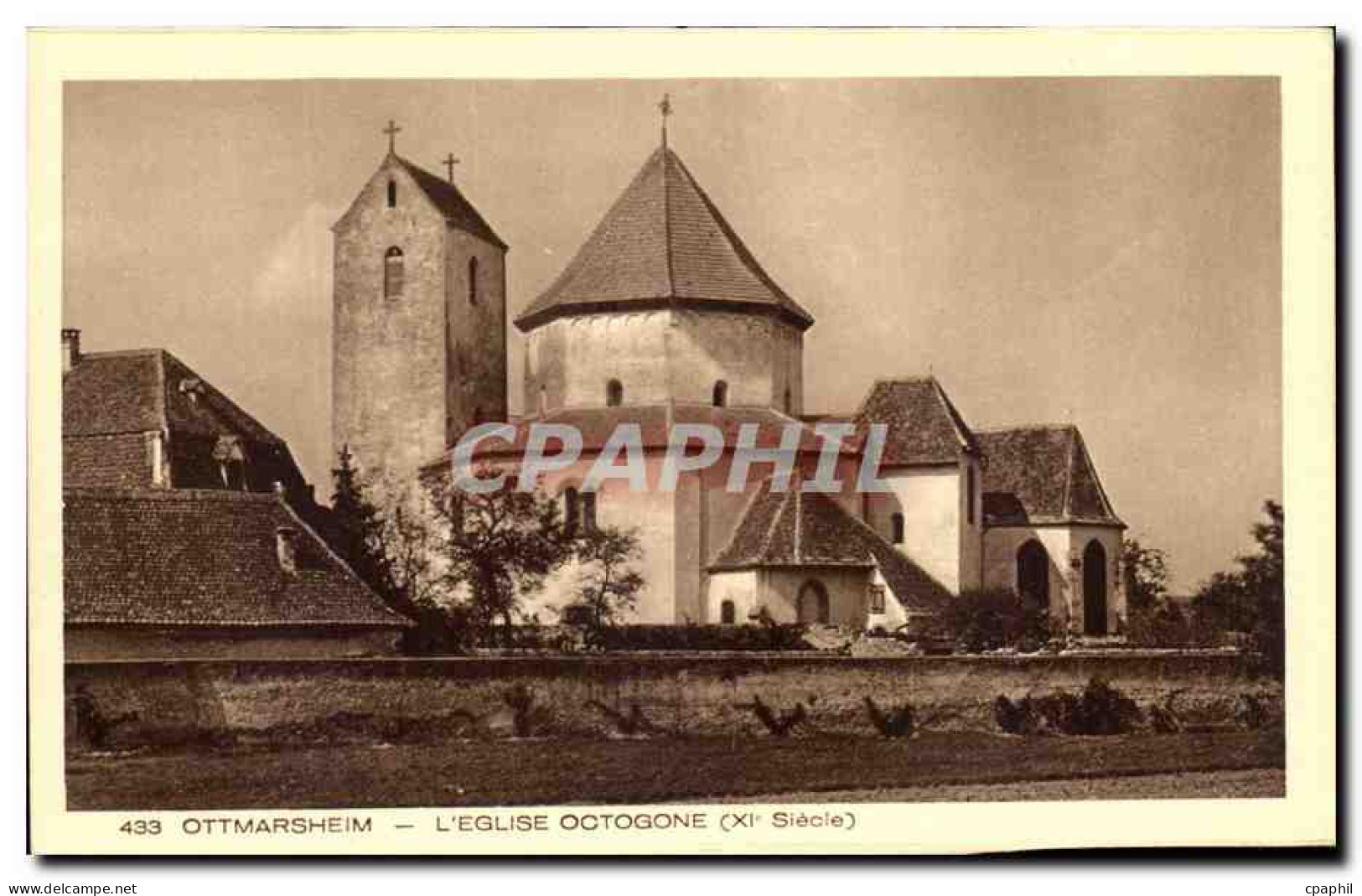 CPA Ottmarsheim L'Eglise Octogone