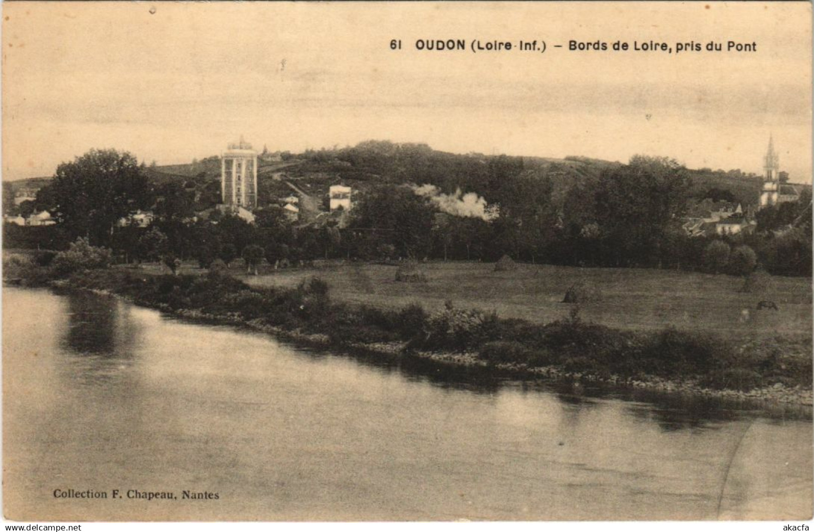 CPA OUDON Bords de Loire pris du Pont (150756)