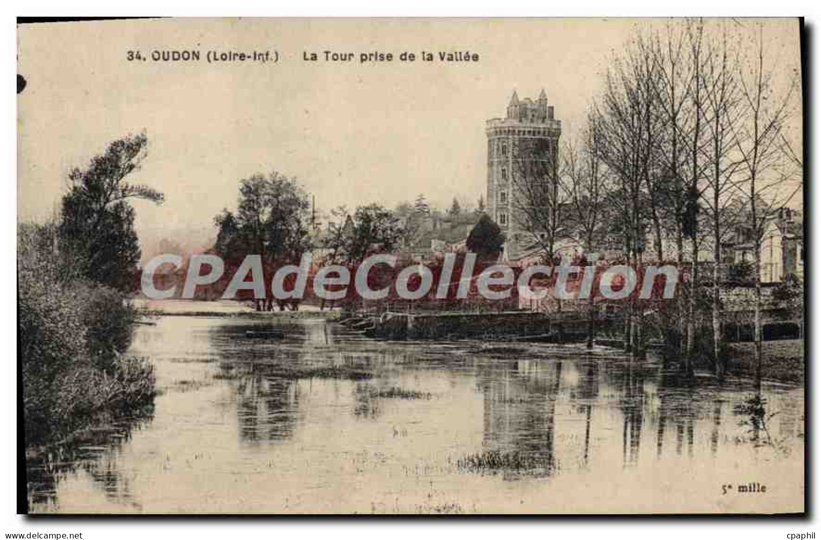 CPA Oudon Loire Inf La Tour prise de la Vallee