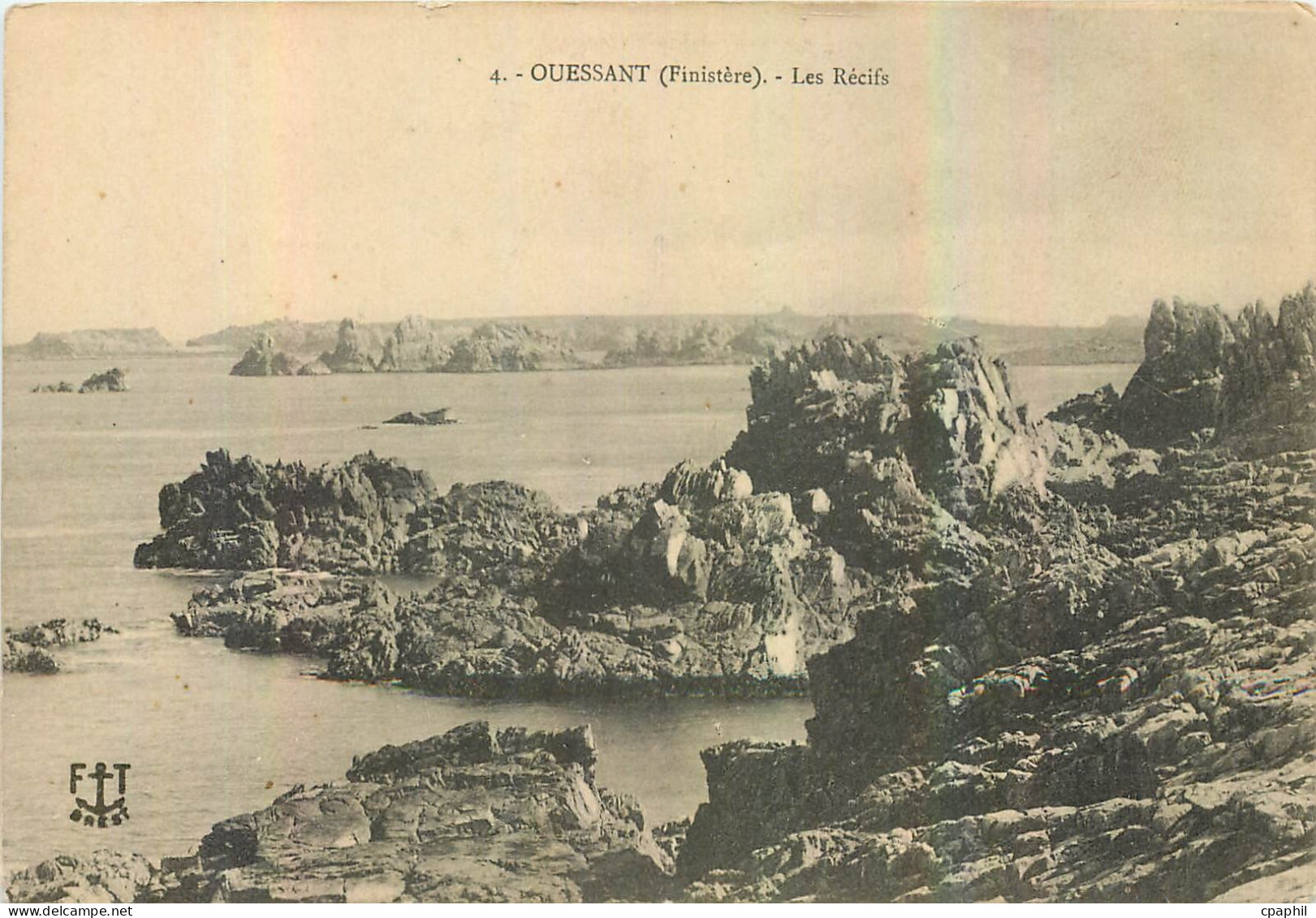 CPA Ouessant Finistere Les Recifs