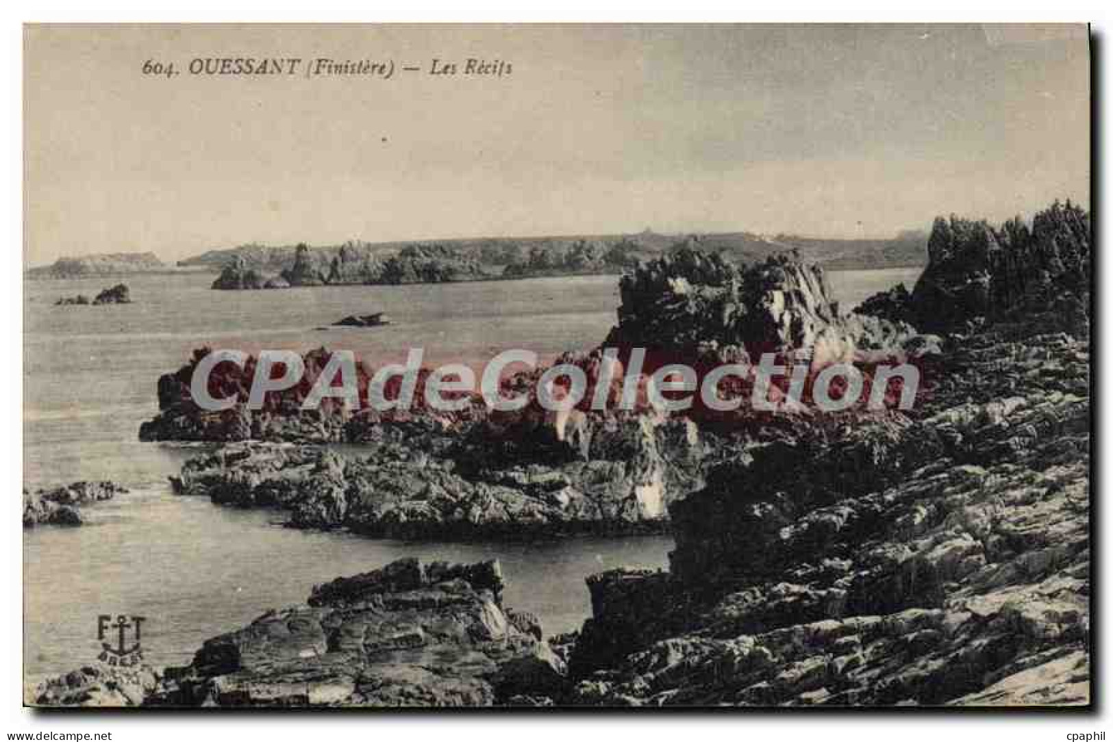 CPA Ouessant Finistere Les Recifs