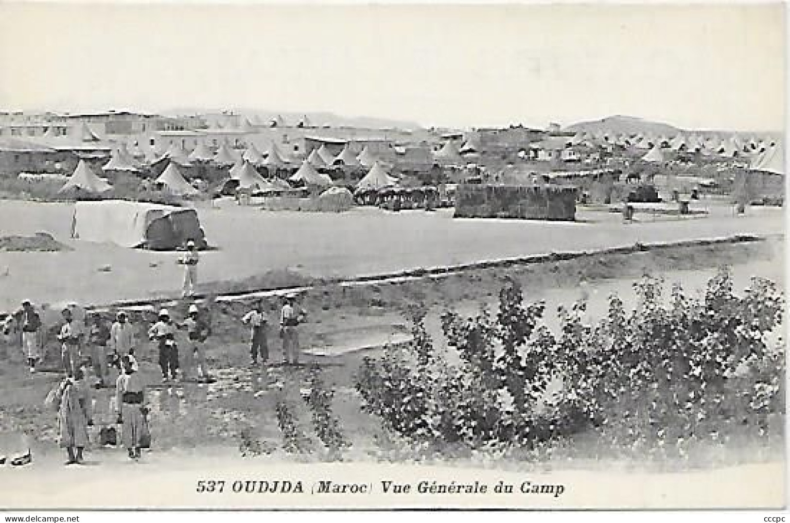 CPA Oujda Vue générale du Camp