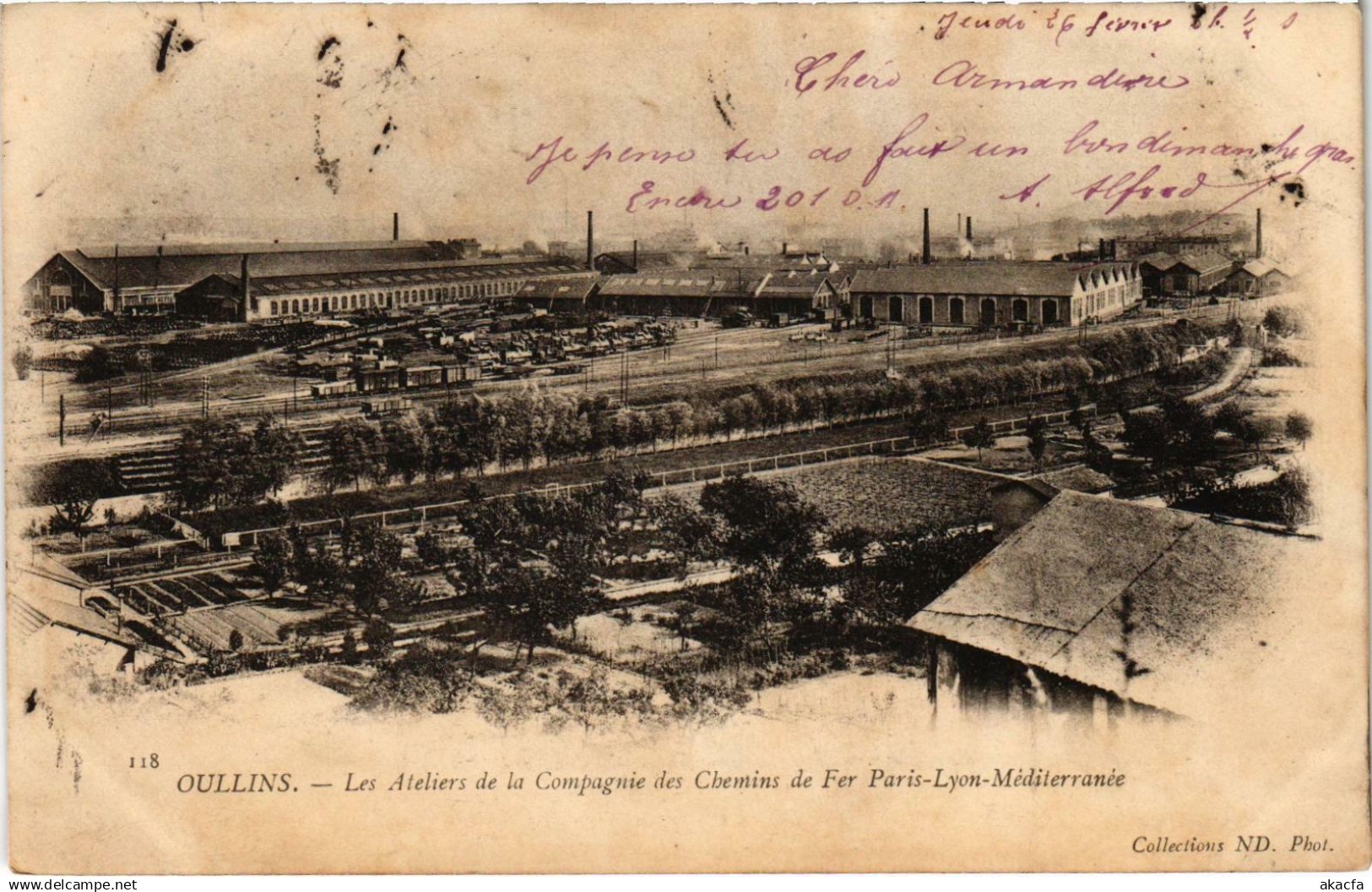 CPA OULLINS Les Ateliers Rhone (102109)