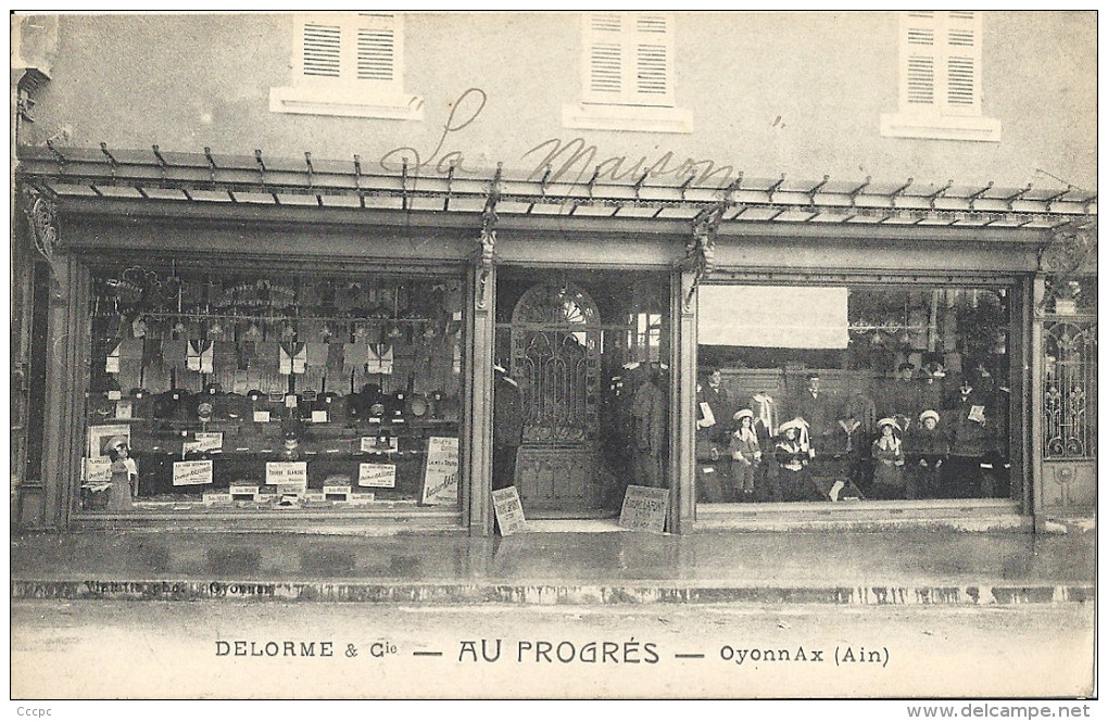CPA Oyonnax Au Progrès - boutique Delorme