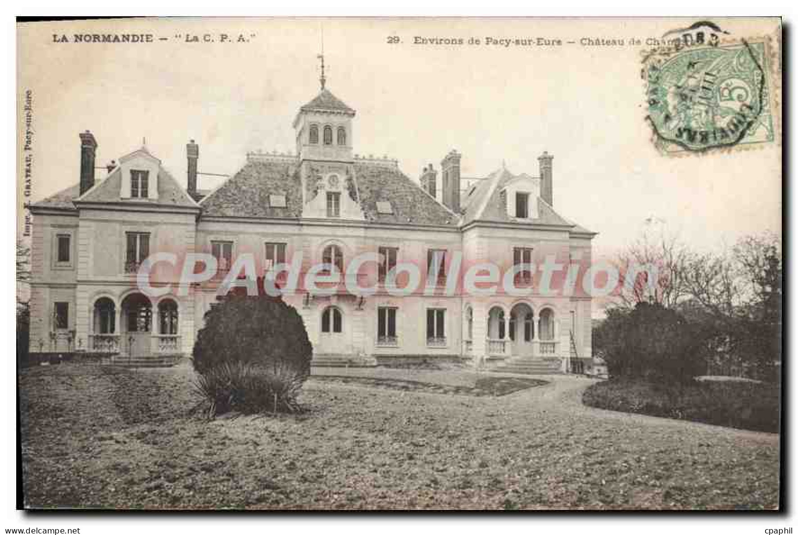 CPA Pacy Sur Eure Château