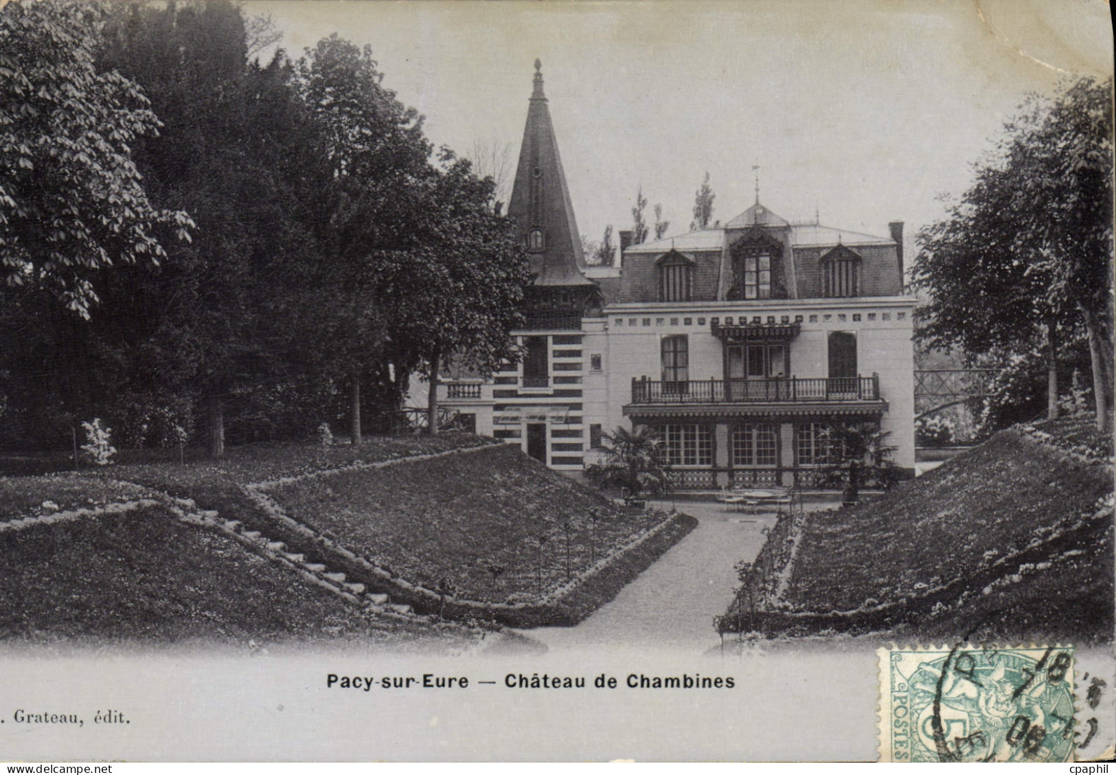 CPA Pacy Sur Eure Chateau De Chambines