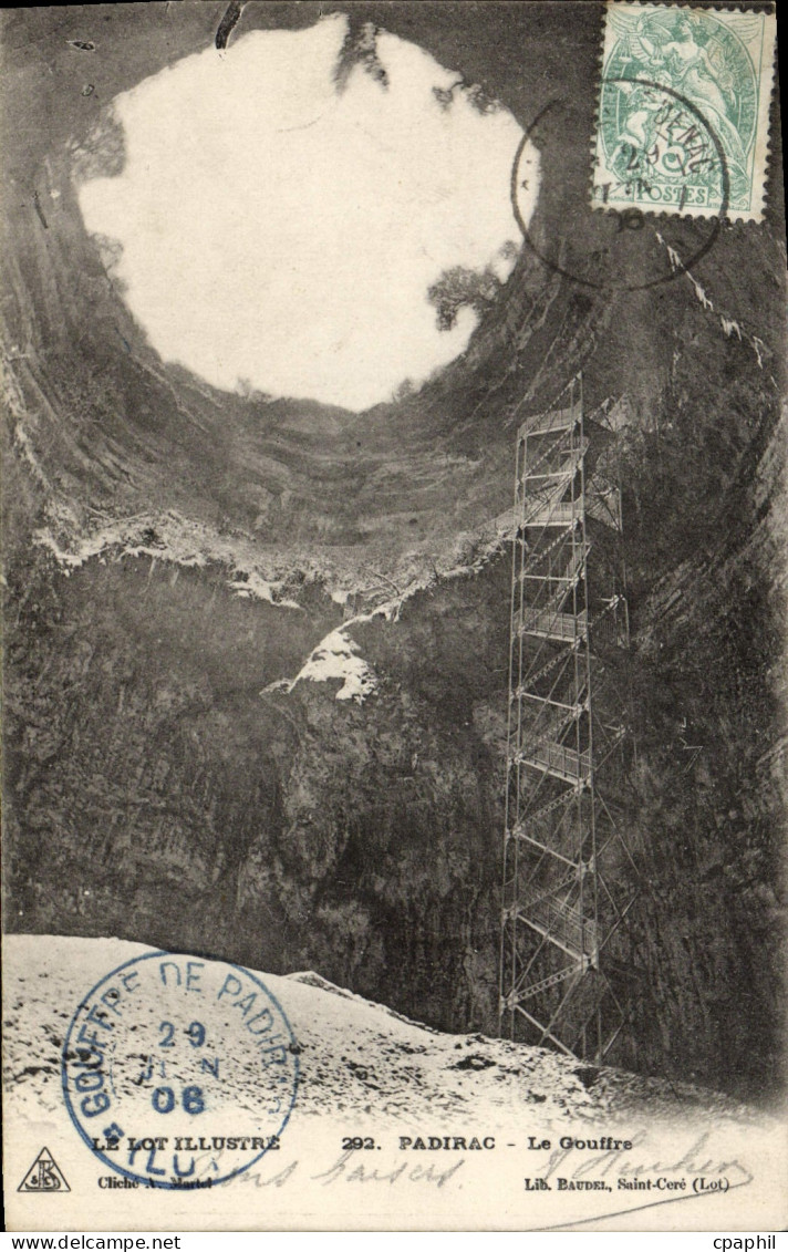 CPA Padirac Le gouffre
