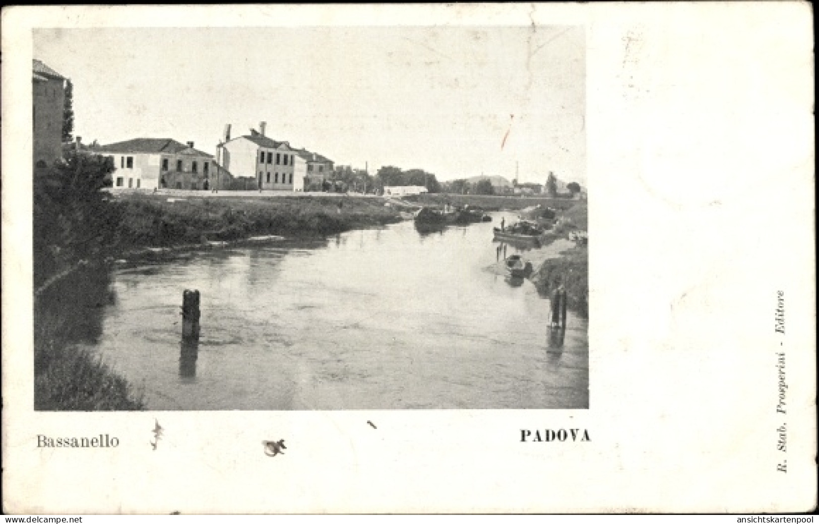 CPA Padova Padua Veneto, Bassanello, Flussblick