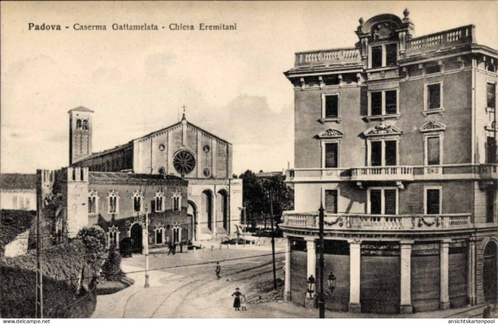 CPA Padova Padua Veneto, Caserma Gattamelata, Chiesa Eremitani, Padova