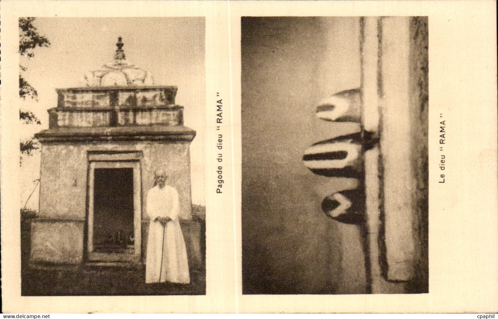 CPA Pagode du dieu Rama Inde india