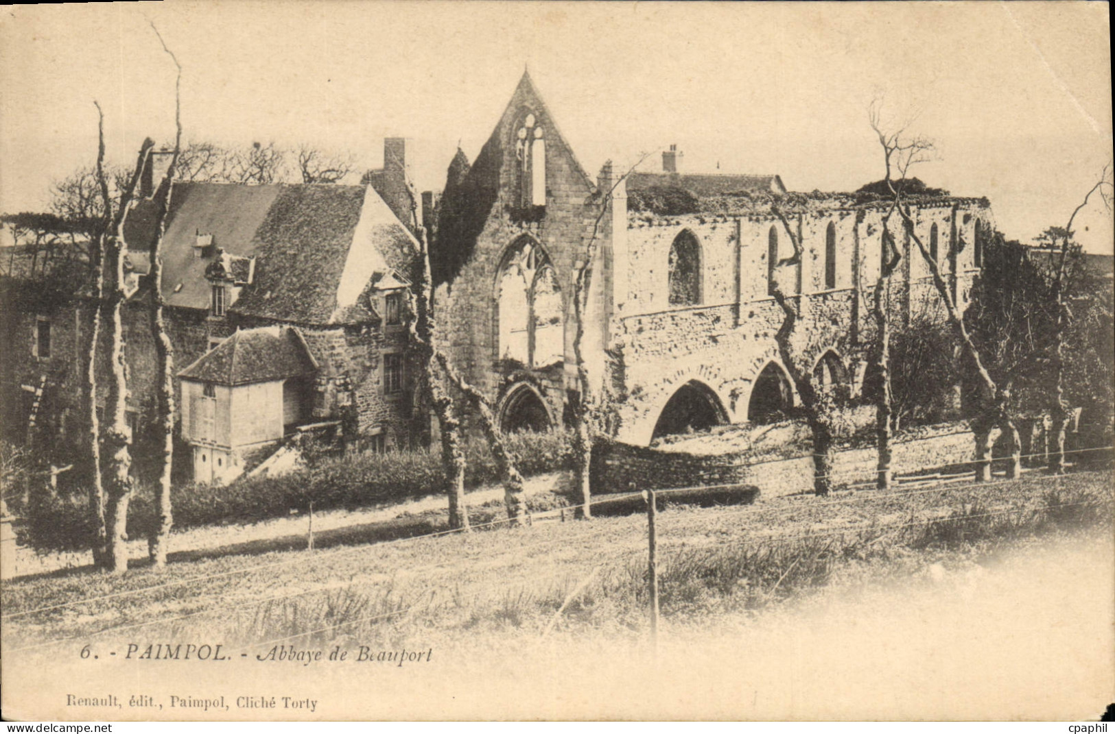CPA Paimpol Abbaye de Beauport