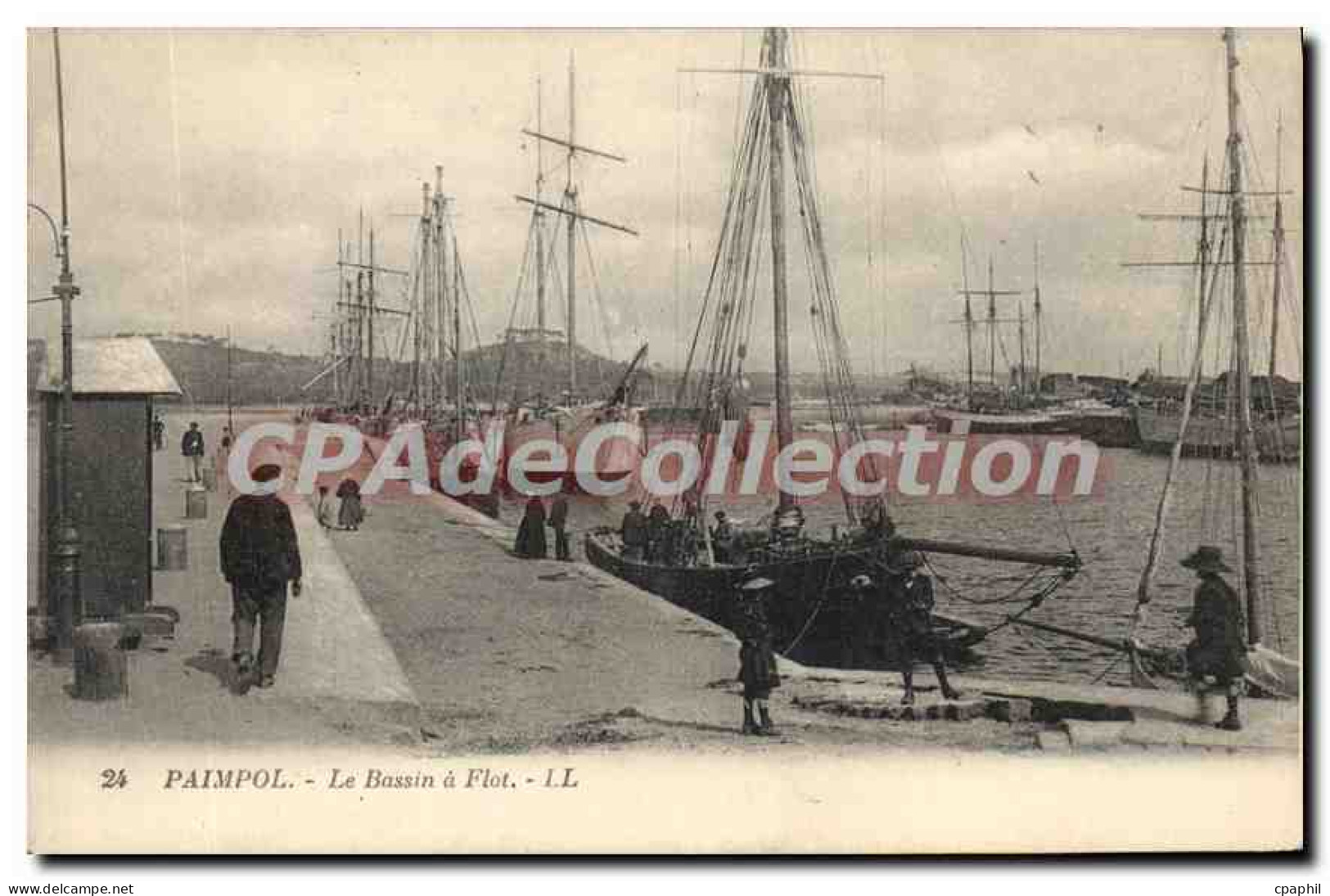 CPA PAIMPOL bassin à Flot