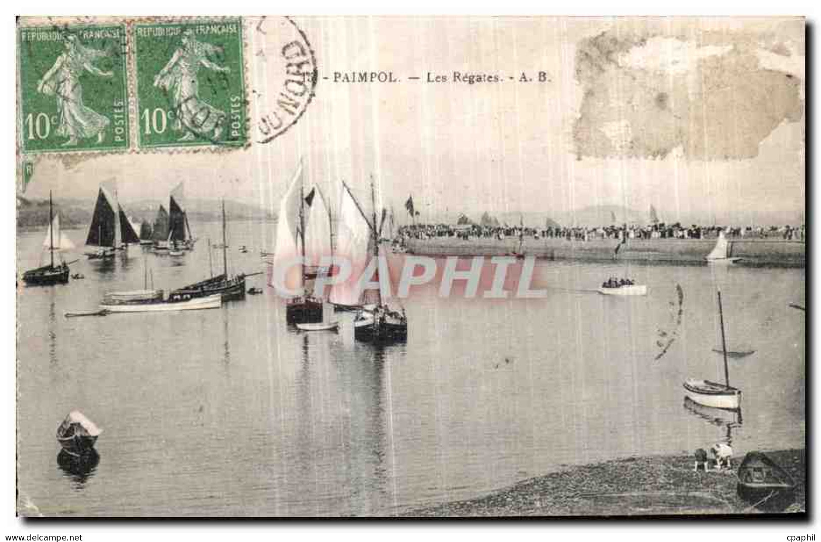 CPA Paimpol Les Regates Bateaux