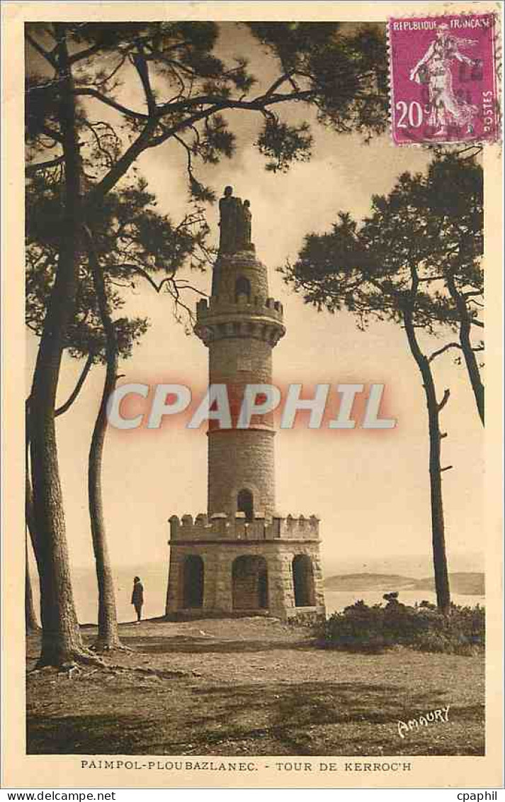 CPA Paimpol Ploubazlanec Tour de Kerroch