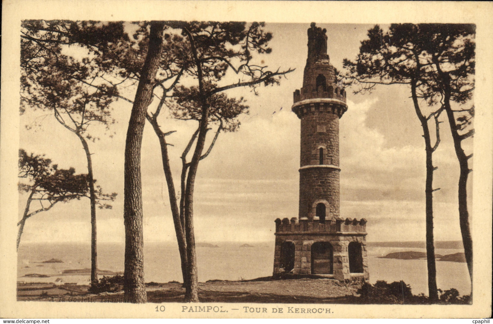 CPA Paimpol Tour De Kerroch