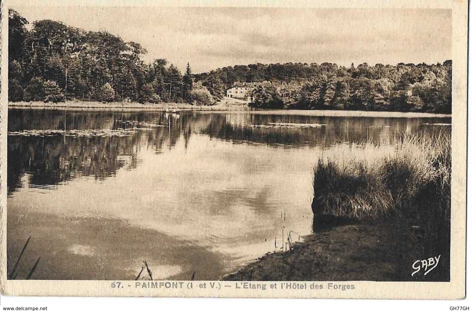 CPA PAIMPONT -étang des forges