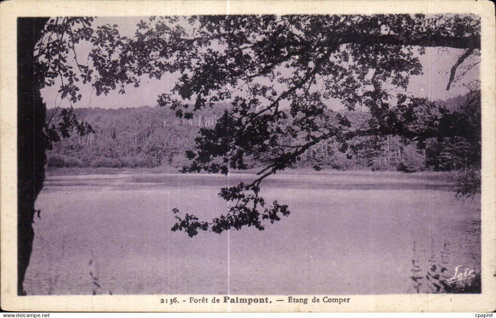 CPA Paimpont Foret de Etang de Comper