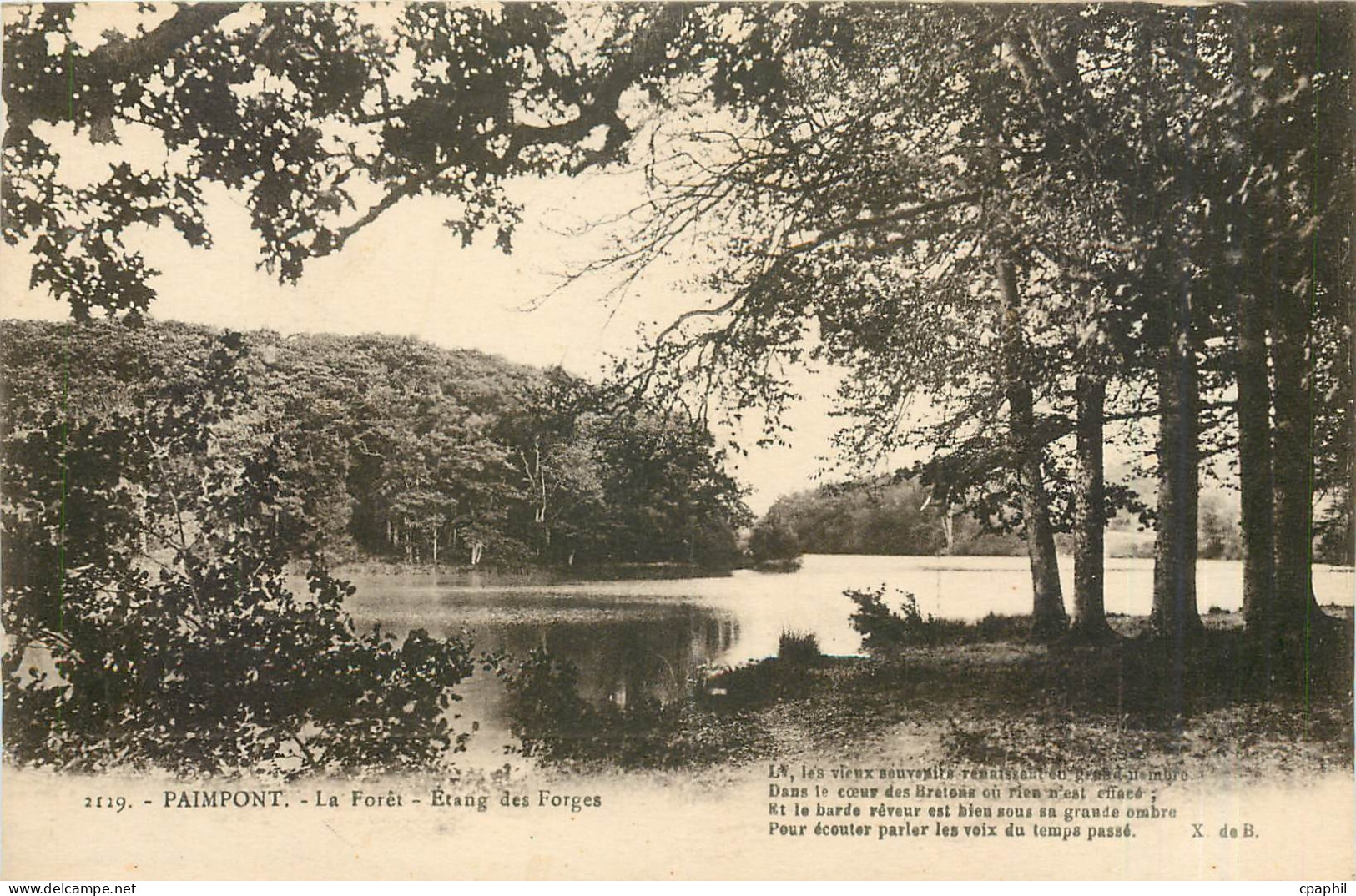 CPA Paimpont la Foret Etang des Forges
