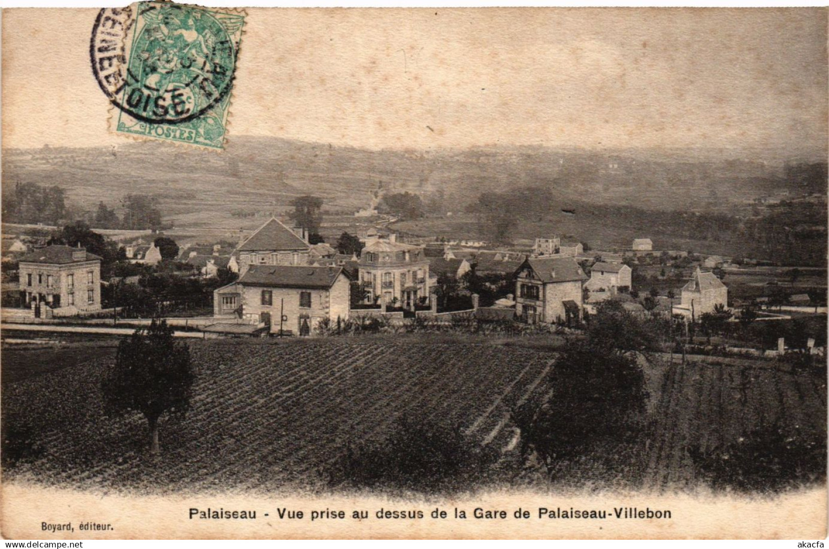 CPA PALAISEAU - Vue prise au dessus de Gare de PALAISEAU-VILLEbon (384595)