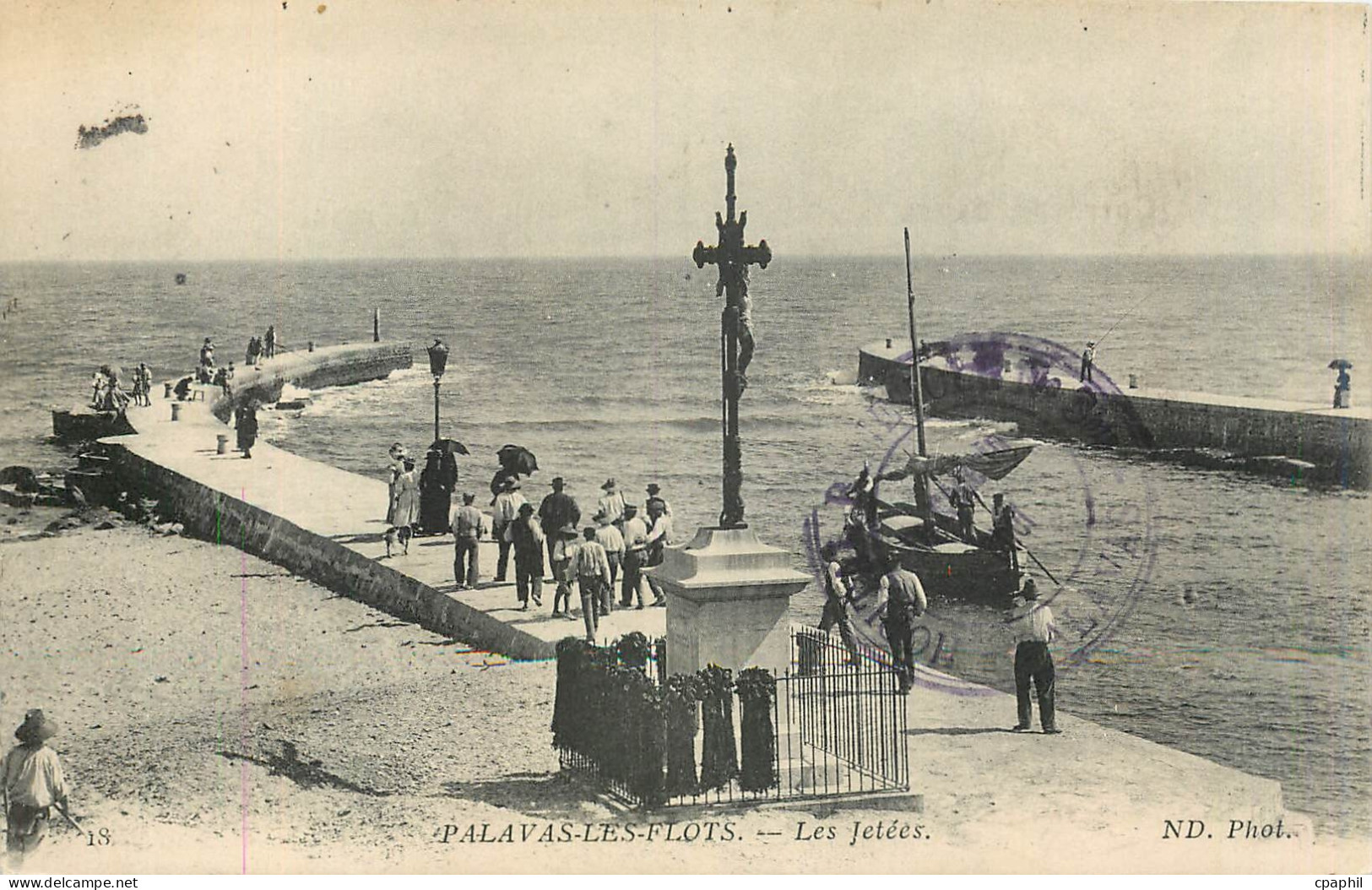 CPA Palavas les Flots Les Jetees