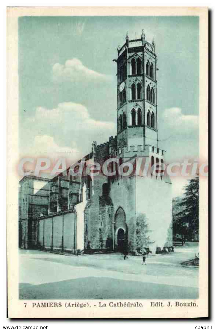 CPA Pamiers Ariege La Cathedrale