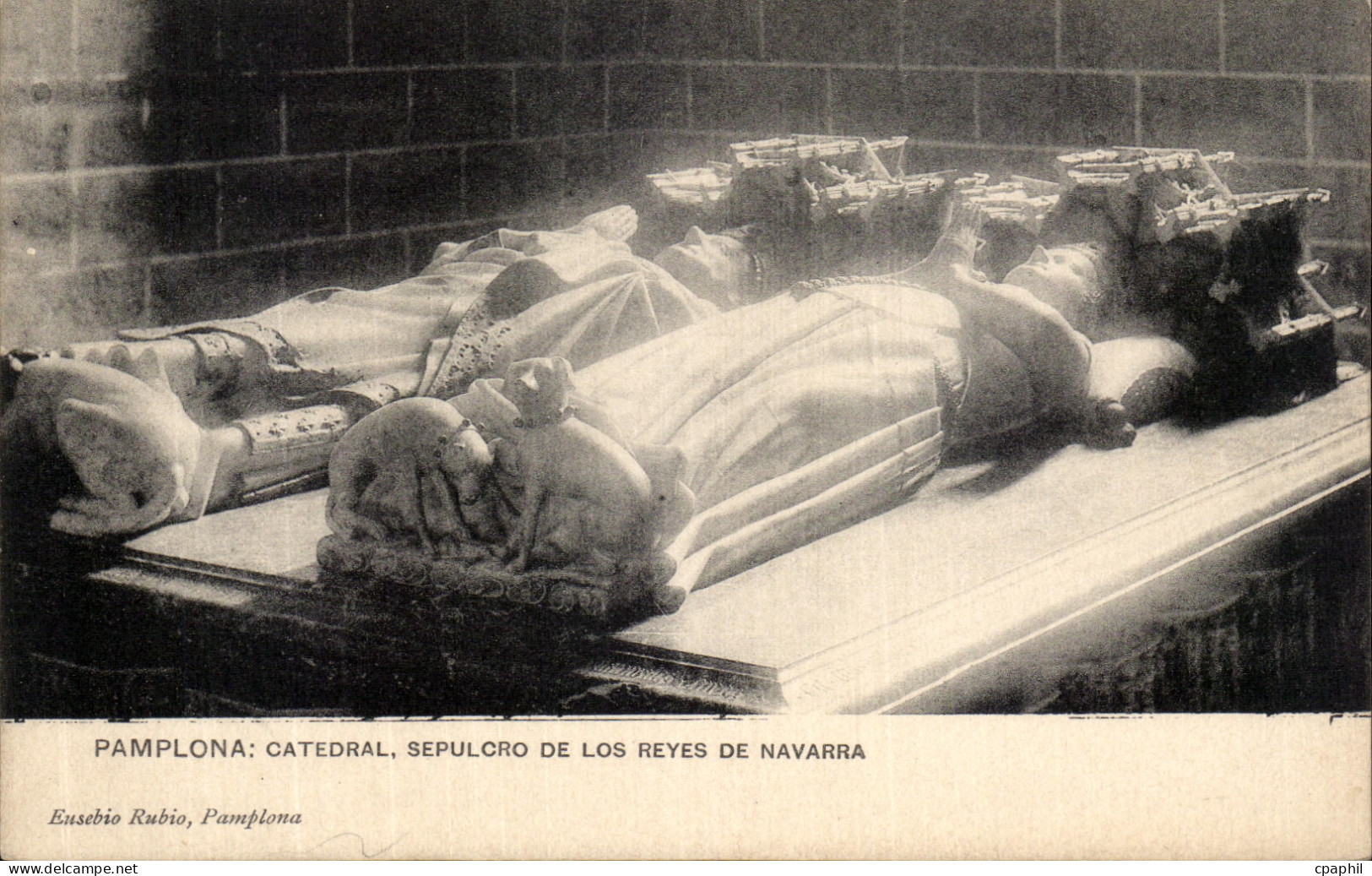 CPA Pamplona Catedral Sepulcro de los Reyes De Navarra
