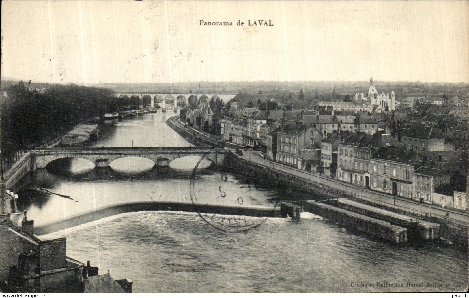 CPA Panorama de Laval