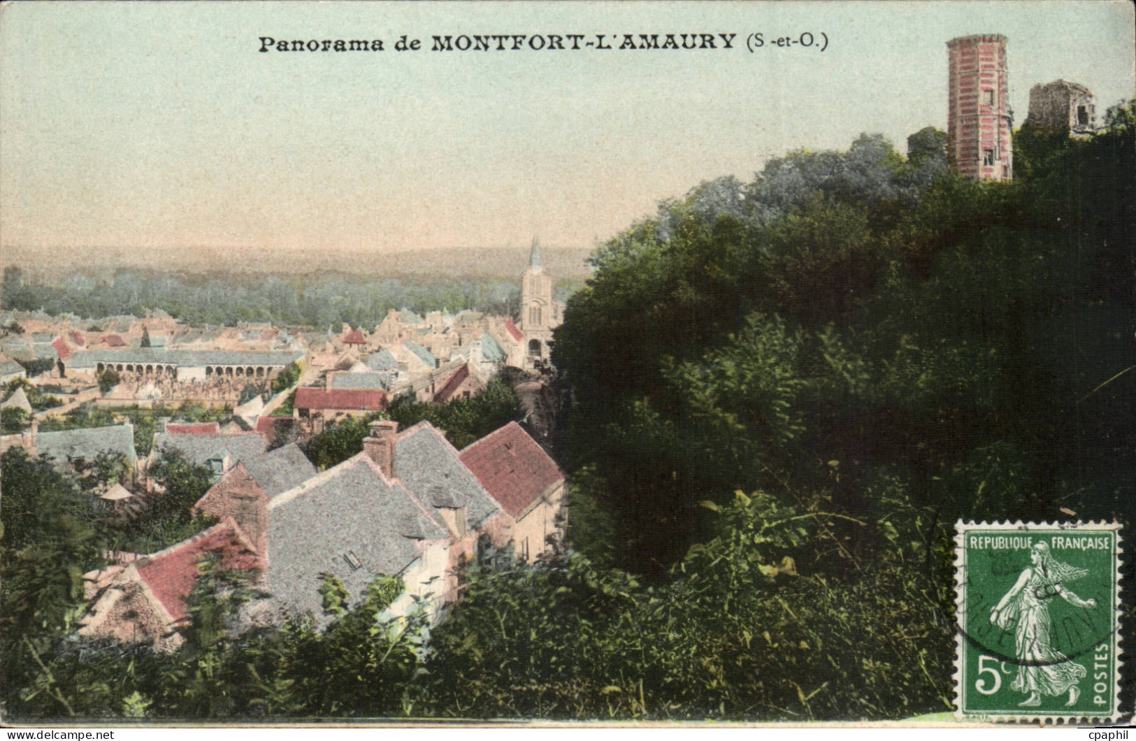 CPA Panorama de Montfort L'amaury