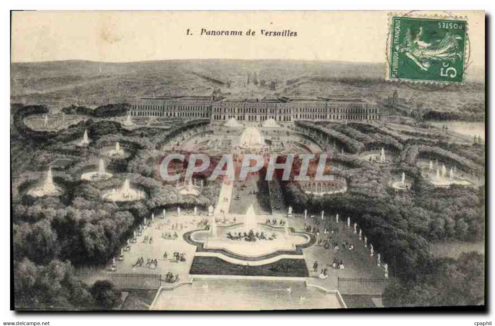 CPA Panorama de Versailles