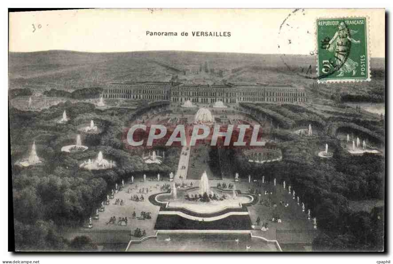 CPA Panorama de Versailles
