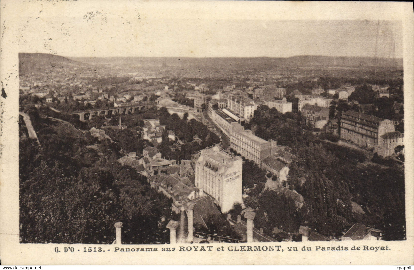 CPA Panorama Sur Royat Et Clermont Vu Du Paradis De Royat
