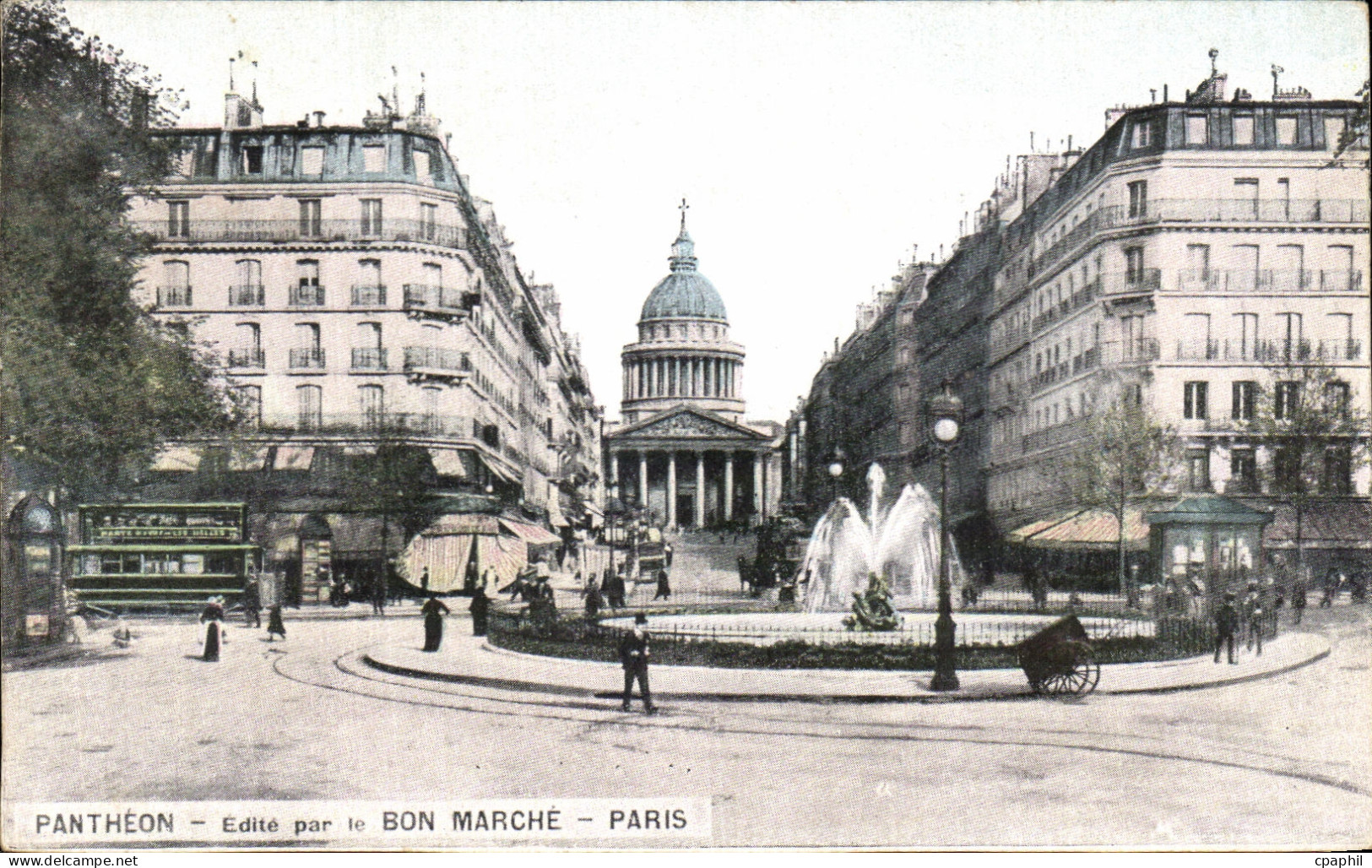 CPA Pantheon Bon Marche Paris Rue Soufflot Pantheon