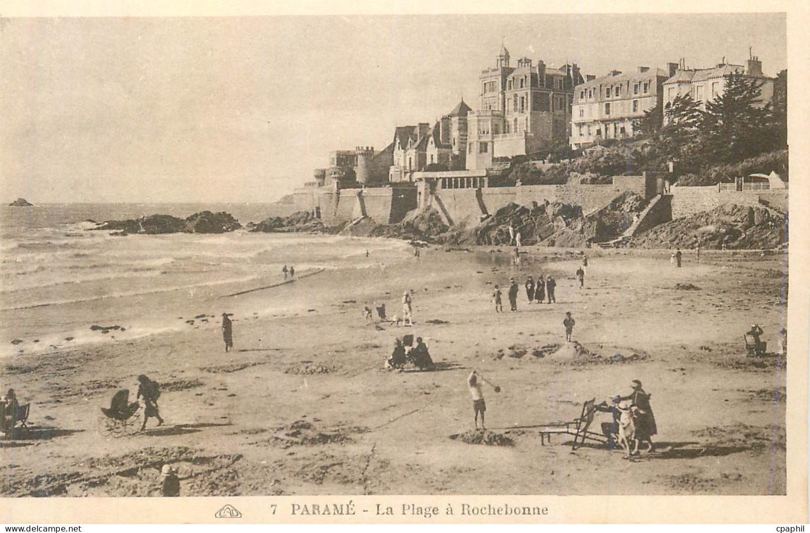 CPA Parame La Plage a Rochebonne