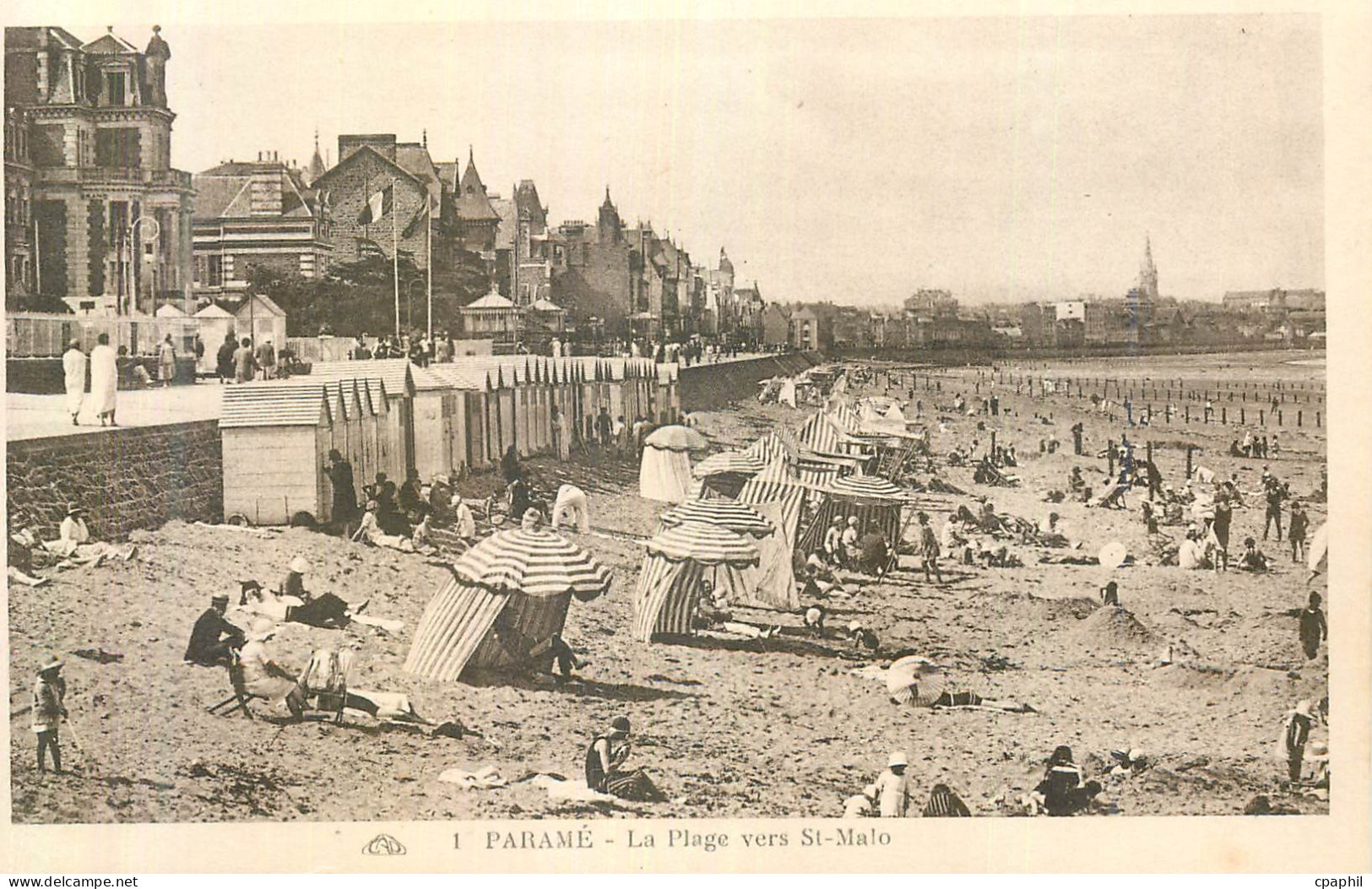 CPA Parame La Plage vers St Malo