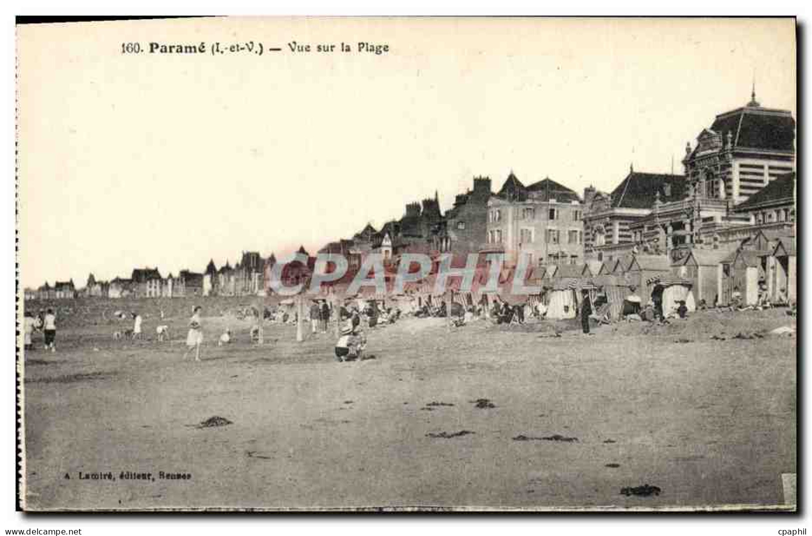 CPA Parame Vue Sur la Plage