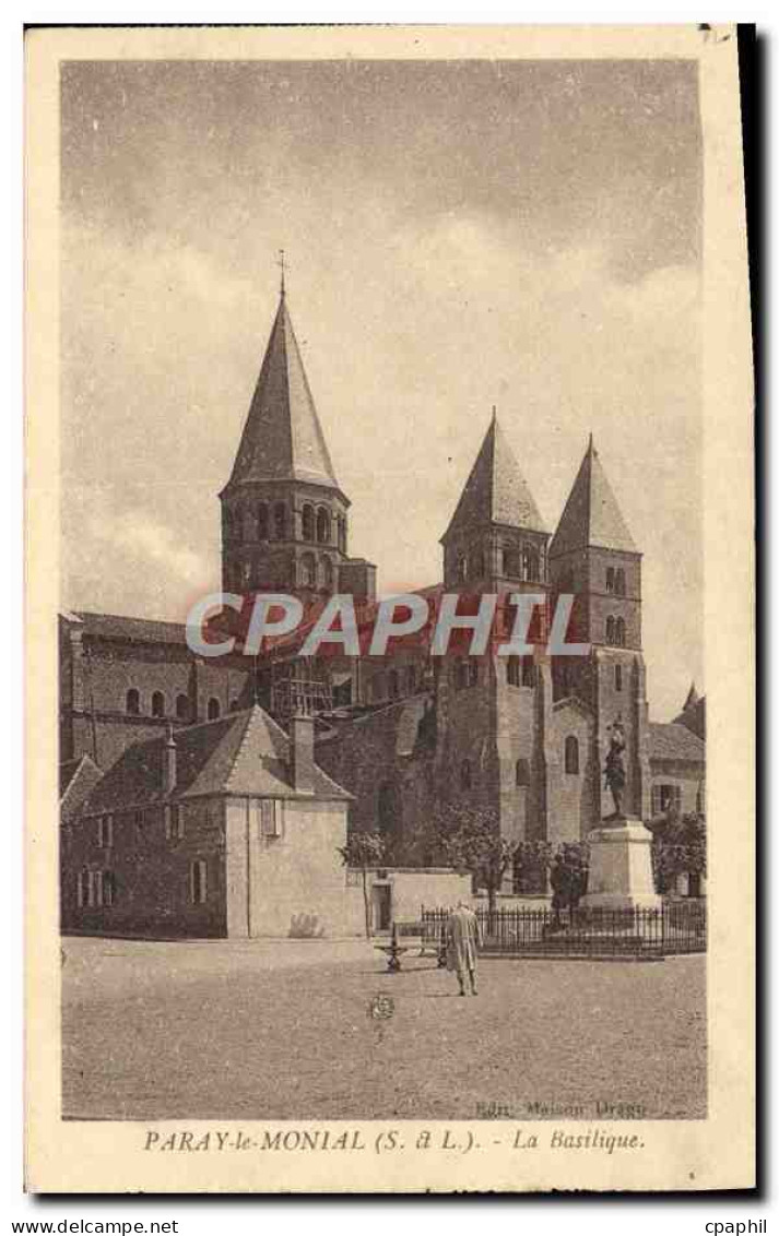 CPA Paray le Monial La Basilique