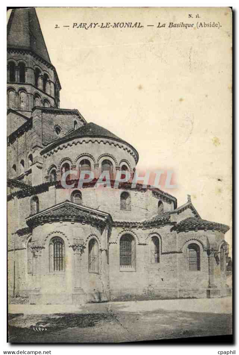 CPA Paray Le Monial La Basilique Abside